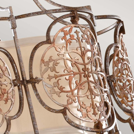 Elstead Marcella Deckenleuchte E27 3-fach Britische Bronze, oxidierte Bronze