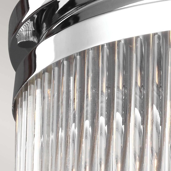 Elstead Paulson LED Deckenleuchte G9 3-fach Chrom IP44