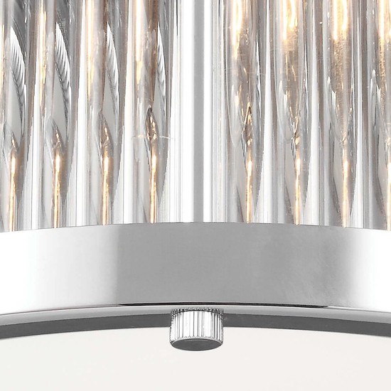 Elstead Paulson LED Deckenleuchte G9 3-fach Chrom IP44