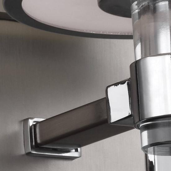Elstead Prospect Park Wandleuchte E27 Satin Nickel, Chrom