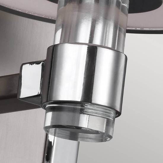 Elstead Prospect Park Wandleuchte E27 Satin Nickel, Chrom