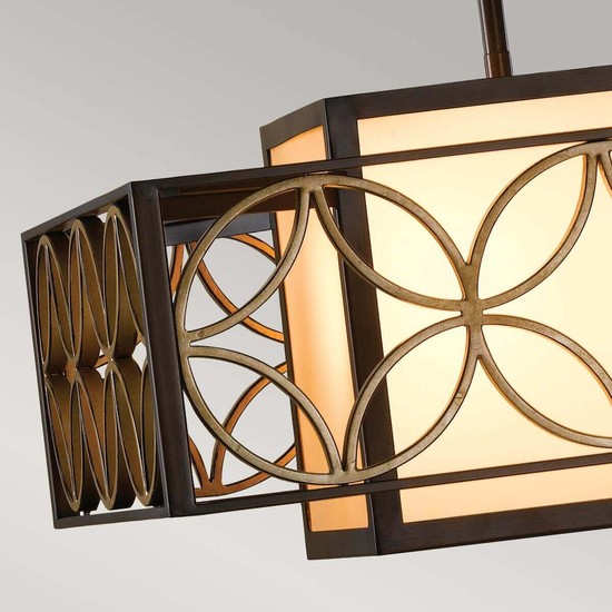Elstead Remy Kronleuchter E27 Heritage Bronze, parisserie Gold