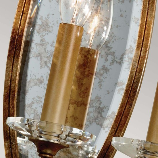 Elstead Valentina Wandleuchte E14 3-fach Oxidierte Bronze