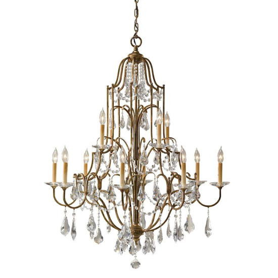 Elstead Valentina Kronleuchter E14 12-fach Oxidierte Bronze