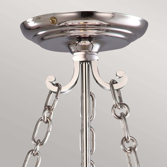 Elstead Finsbury Park Hängeleuchte E14 3-fach Small Poliertes Nickel