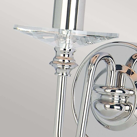 Elstead Finsbury Park Wandleuchte E14 Poliertes Nickel