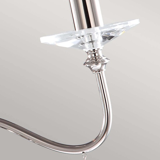Elstead Finsbury Park Kronleuchter E14 3-fach Poliertes Nickel