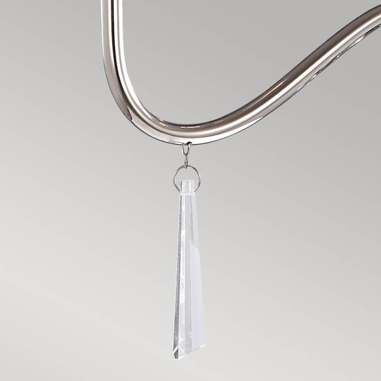 Elstead Finsbury Park Kronleuchter E14 3-fach Poliertes Nickel