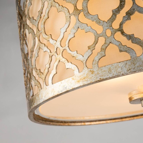 Elstead Arabella Deckenleuchte E27 2-fach Gebeiztes Gold