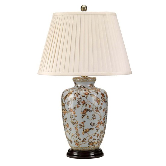 Elstead Gold Birds Tischleuchte E27 Gold Creme, Made in UK