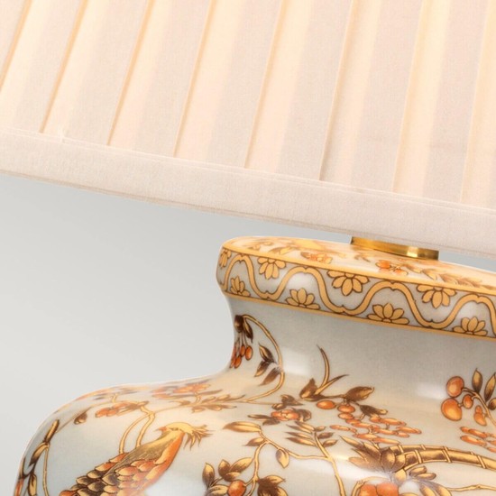 Elstead Gold Birds Tischleuchte E27 Gold Creme, Made in UK