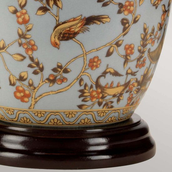 Elstead Gold Birds Tischleuchte E27 Gold Creme, Made in UK