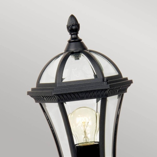 Elstead Ledbury Außen-Stehleuchte E27 48cm Schwarz IP44