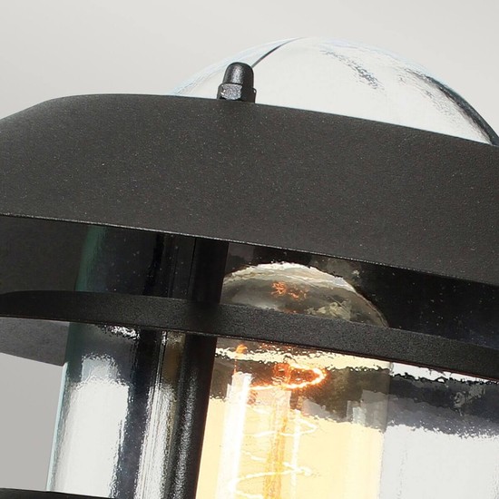 Elstead Helsingor Außen-Wandleuchte E27 24cm Schwarz IP44