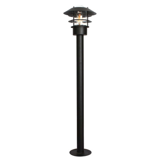 Elstead Helsingor Außen-Stehleuchte E27 100cm Schwarz IP44