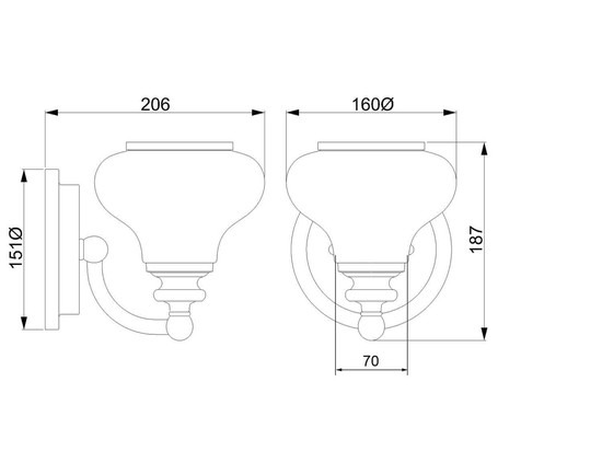 Elstead Ainsley LED Wandleuchte G9 Poliertes Chrom IP44
