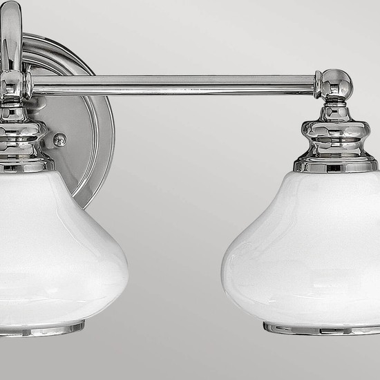 Elstead Ainsley LED Wandleuchte G9 3-fach Poliertes Chrom IP44