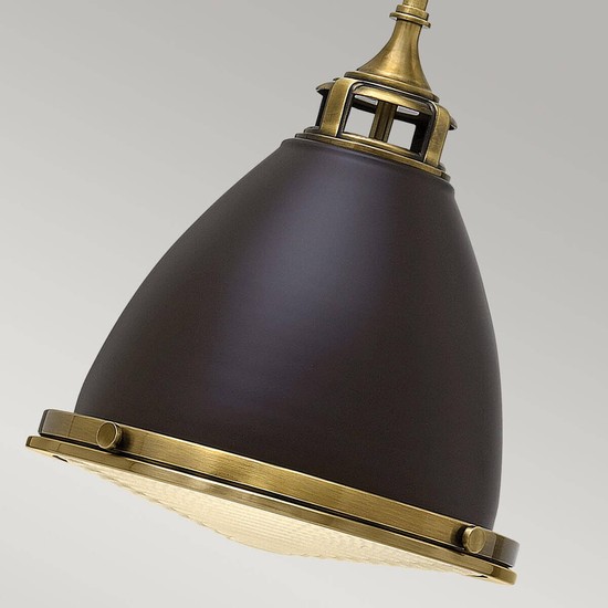 Elstead Amelia Hängeleuchte E27 Buckeye Bronze, Restaurationsbronze