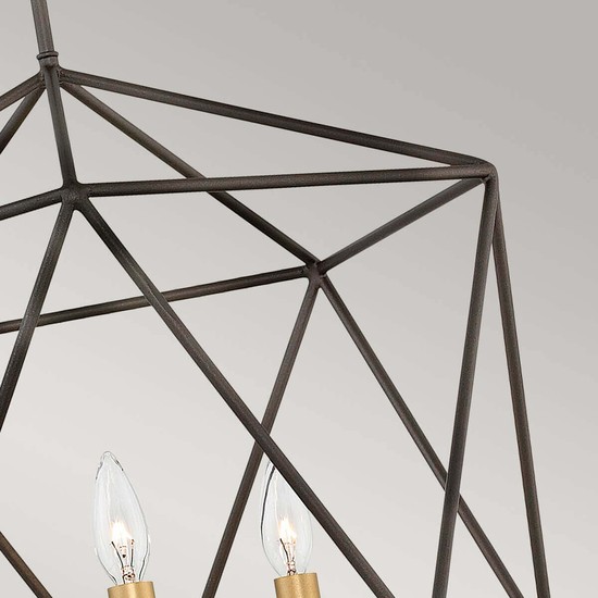 Elstead Astrid Hängeleuchte E14 3-fach Metallische, matte Bronze