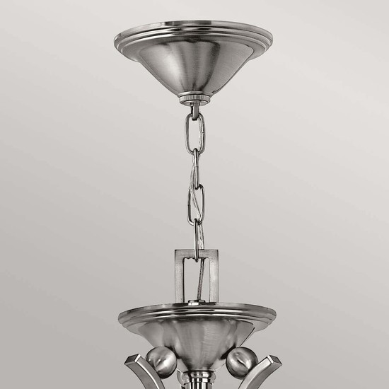 Elstead Bolla Kronleuchter E27 5-fach Nickel gebürstet