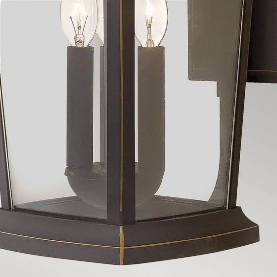 Elstead Bromley Außen-Wandleuchte E14 3-fach Ölgeriebene Bronze IP44