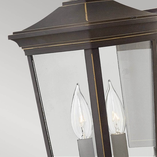Elstead Bromley Außen-Wandleuchte E14 2-fach Ölgeriebene Bronze IP44