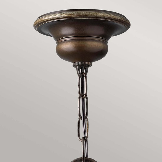 Elstead Cello Kronleuchter E27 3-fach Antike Bronze