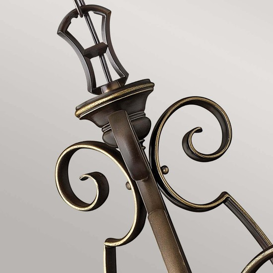Elstead Cello Kronleuchter E27 3-fach Antike Bronze