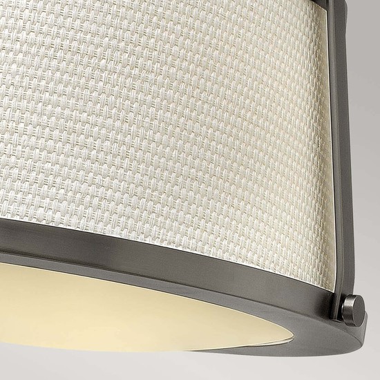 Elstead Charlotte Deckenleuchte E27 3-fach Antikes Nickel