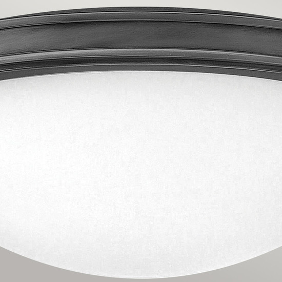 Elstead Collier Deckenleuchte E27 3-fach Schwarzes Oxid Glas klar mit Luftbläschen