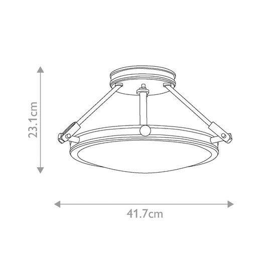 Elstead Collier Deckenleuchte E14 3-fach Schwarzes Oxid Glas klar mit Luftbläschen