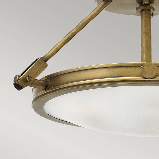 Elstead Collier Deckenleuchte E14 3-fach Heritage Messing