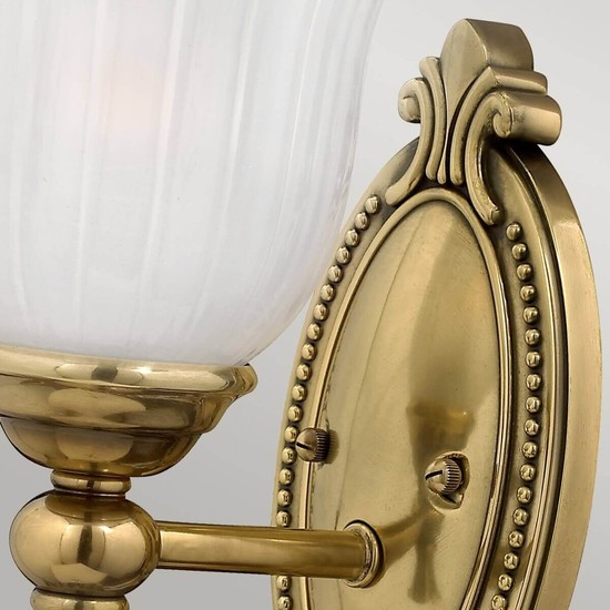 Elstead Francoise LED Wandleuchte G9 Brüniertes Messing IP44
