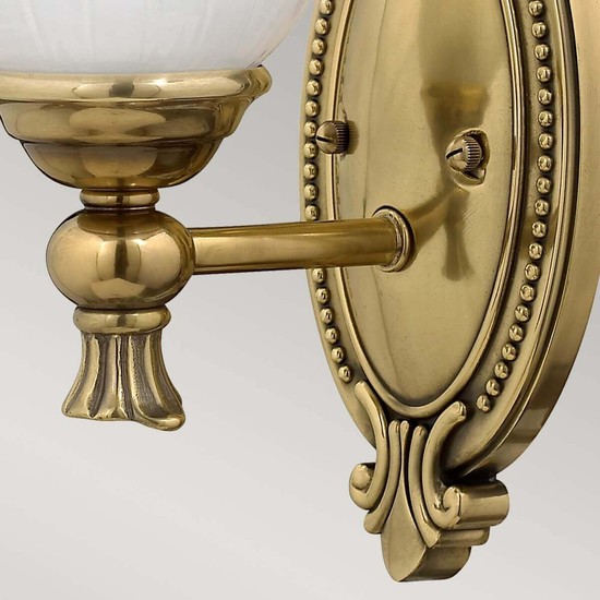 Elstead Francoise LED Wandleuchte G9 Brüniertes Messing IP44