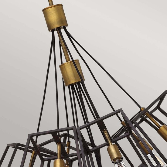 Elstead Fu Lighton Kronleuchter E27 13-fach Bronze