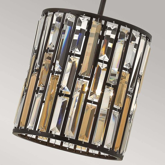Elstead Gemma Hängeleuchte E27 Vintage-Bronze