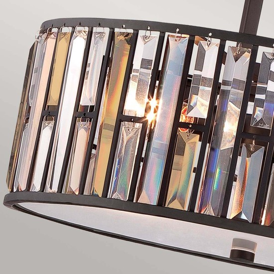 Elstead Gemma Hängeleuchte E27 3-fach Vintage-Bronze