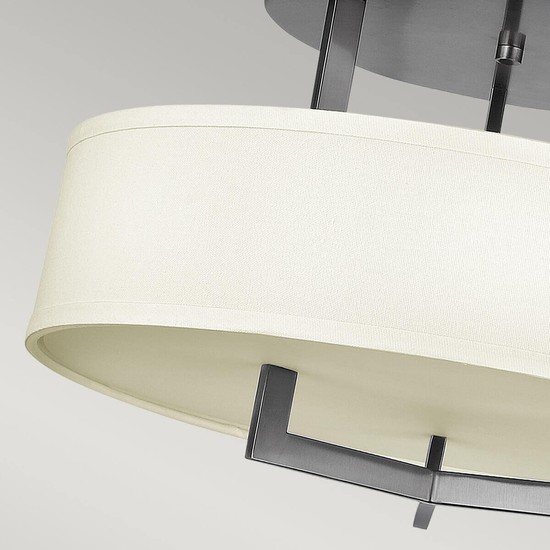 Elstead Hampton Deckenleuchte E27 3-fach Antikes Nickel