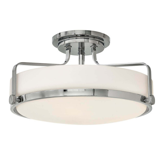 Elstead Harper Deckenleuchte E27 3-fach 25cm Medium Poliertes Chrom