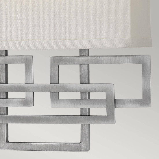 Elstead Lanza Wandleuchte E14 2-fach Antikes Nickel