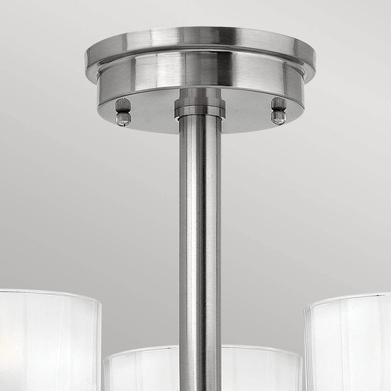 Elstead Meridian LED Deckenleuchte G9 3-fach Nickel gebürstet