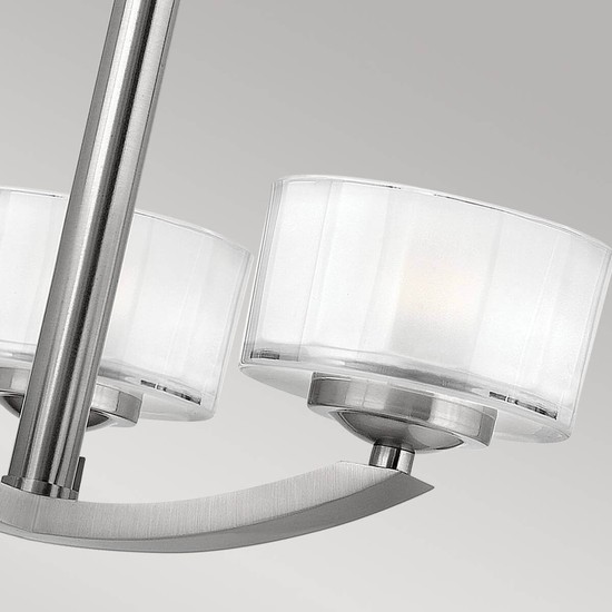 Elstead Meridian LED Deckenleuchte G9 3-fach Nickel gebürstet
