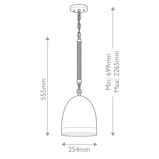 Elstead Nash Pendelleuchte E27 Antikes Nickel Off-White
