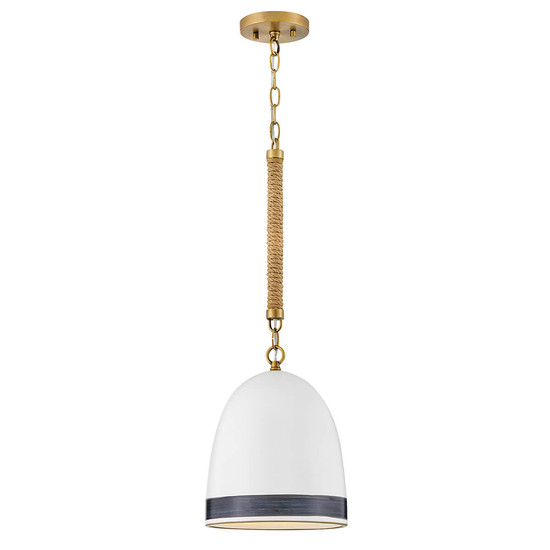 Elstead Nash Pendelleuchte E27 Heritage Messing Off-White