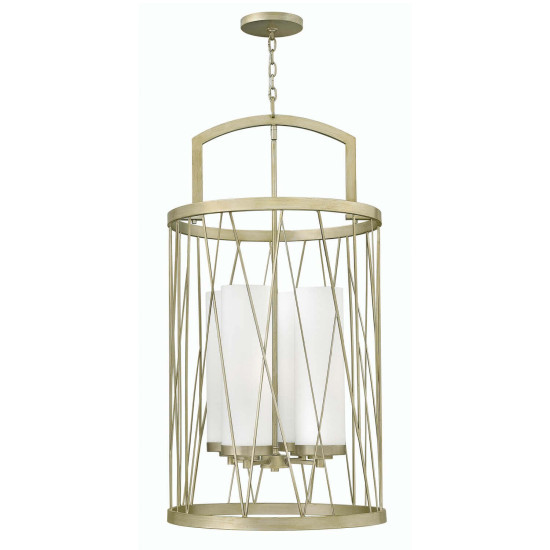 Elstead Nest Kronleuchter E27 4-fach 107cm Blattsilber