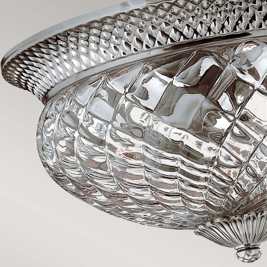 Elstead Plantation Deckenleuchte E27 3-fach Poliertes antikes Nickel