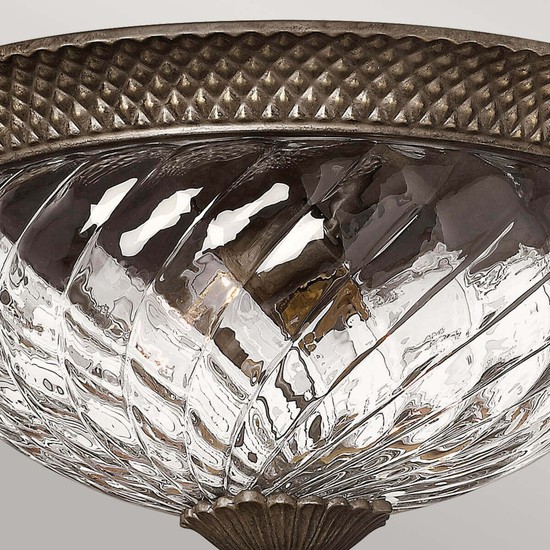 Elstead Plantation Deckenleuchte E27 3-fach Perle Bronze