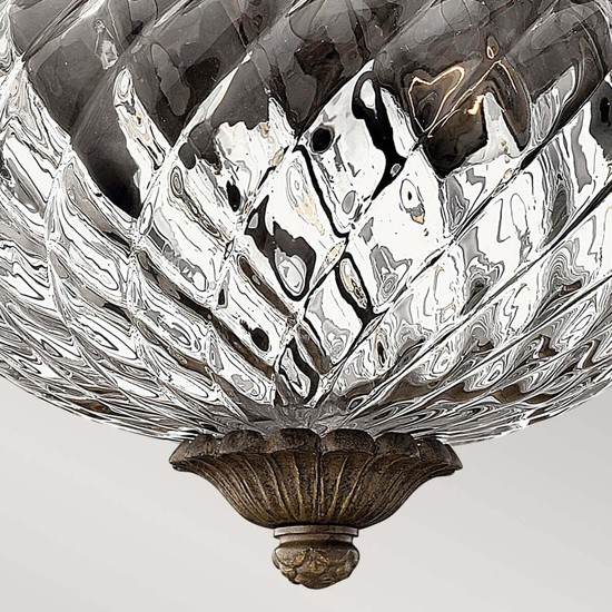 Elstead Plantation Deckenleuchte E27 2-fach Perle Bronze