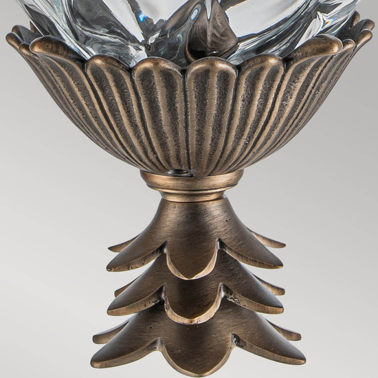 Elstead Plantation S Ananas Außenwandleuchte E27 Brünierte Bronze IP44