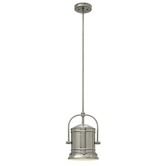Elstead Pullman Hängeleuchte E27 1-fach Nickel gebürstet